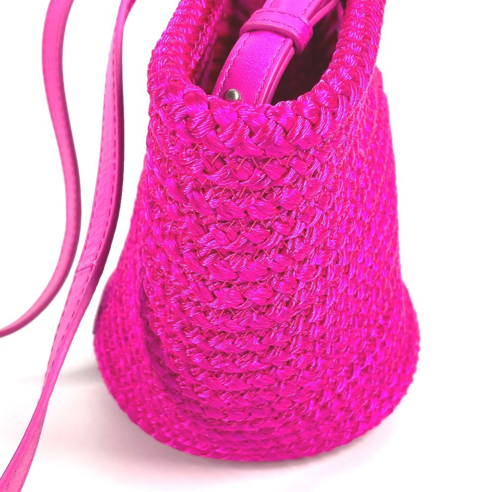 Balenciaga Tote Handbag Bag Lambskin Pink Crossbody IBIZA Basket - Picture 5 of 13